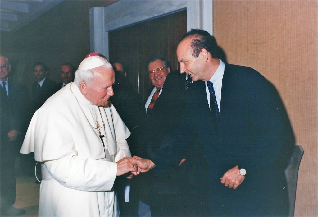 Metelko und Papst Johannes Paul II