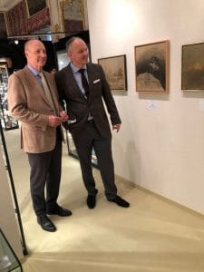 Siegbert Metelko und Galerist Kraut